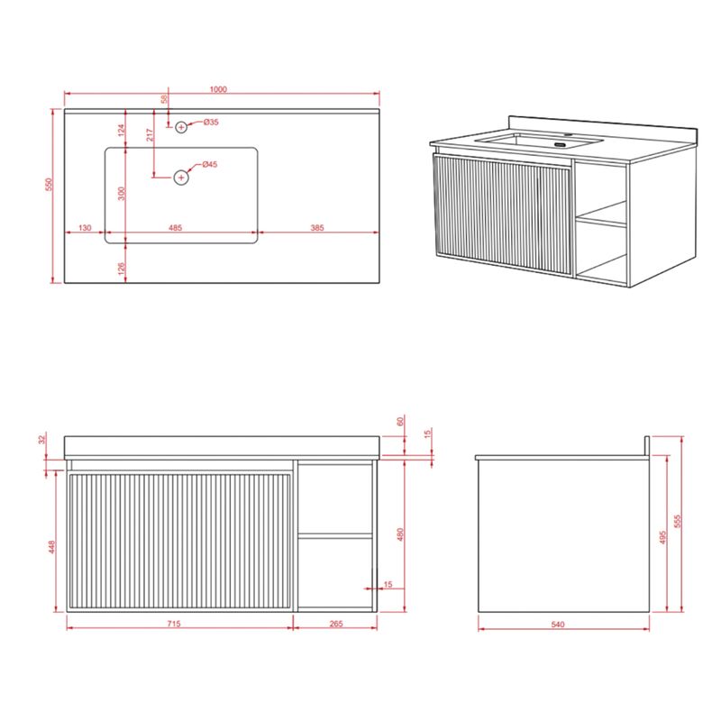 Baños-Mueble-de-Baño-Giorgia-1-Cajon-Pink-Soft-1000-mm