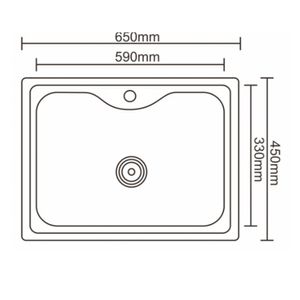 Lavaplatos Midtown Simple 650x450x200 mm