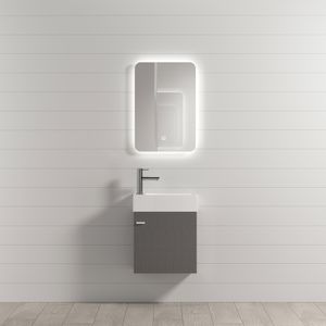 Mueble de Baño New Filadelfia Armado Dark Grey 500 mm