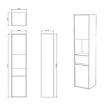 Baños-Mueble-de-Baño-Columna-Queen-2-puertas-1-cajon-Cool-Grey-35x30x150-cm