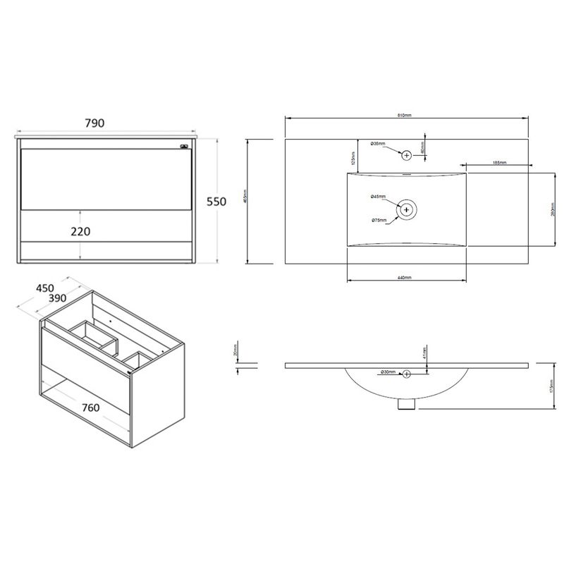 Baños-Mueble-de-Baño-King-Simple-800-1-Cajon-y-Repisa-Softclose-Gales-con-Lavamanos