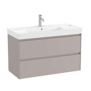 Mueble con Cubierta 2 cajones Mate Ona Unik Gris 1000x460x645mm