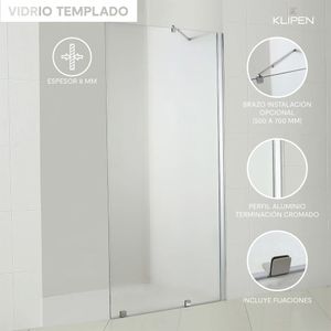Mampara Ducha Receptáculo Style Fija 800x1980 mm