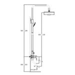 Baños-Columna-Tina-Urban-Con-Set-Soporte-Ducha-Gun-Grey