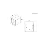 Baños-Mueble-de-Baño-Dustry-Suspendido-Cafe-con-1-Puerta-400x415x460-mm