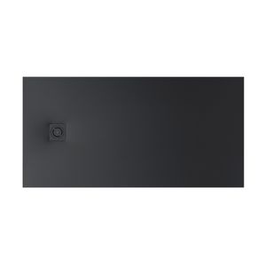 Receptáculo Ultraplano de Stonex Terran Negro Mate 1800x800x33 mm