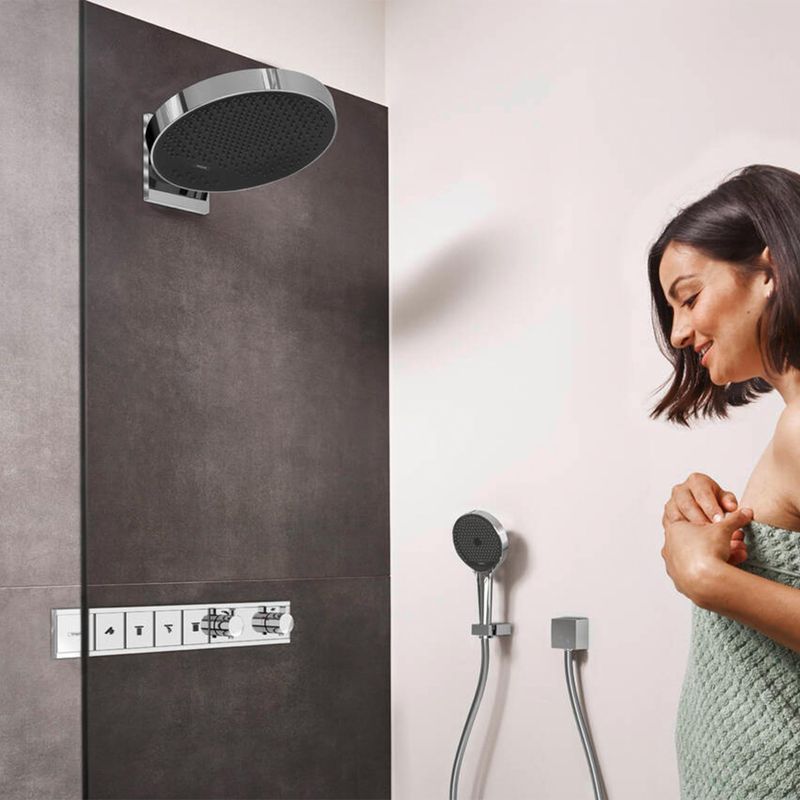 Baños-Mezclador-Rainselect-Cuatro-Vias-sin-Cuerpo-Interno-Cromado