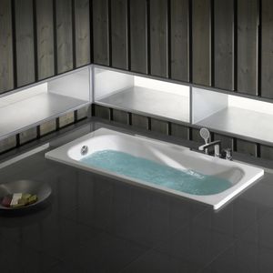 Tina Empotrada Princess Borde Plano con Antideslizante Blanco 750x1600 mm