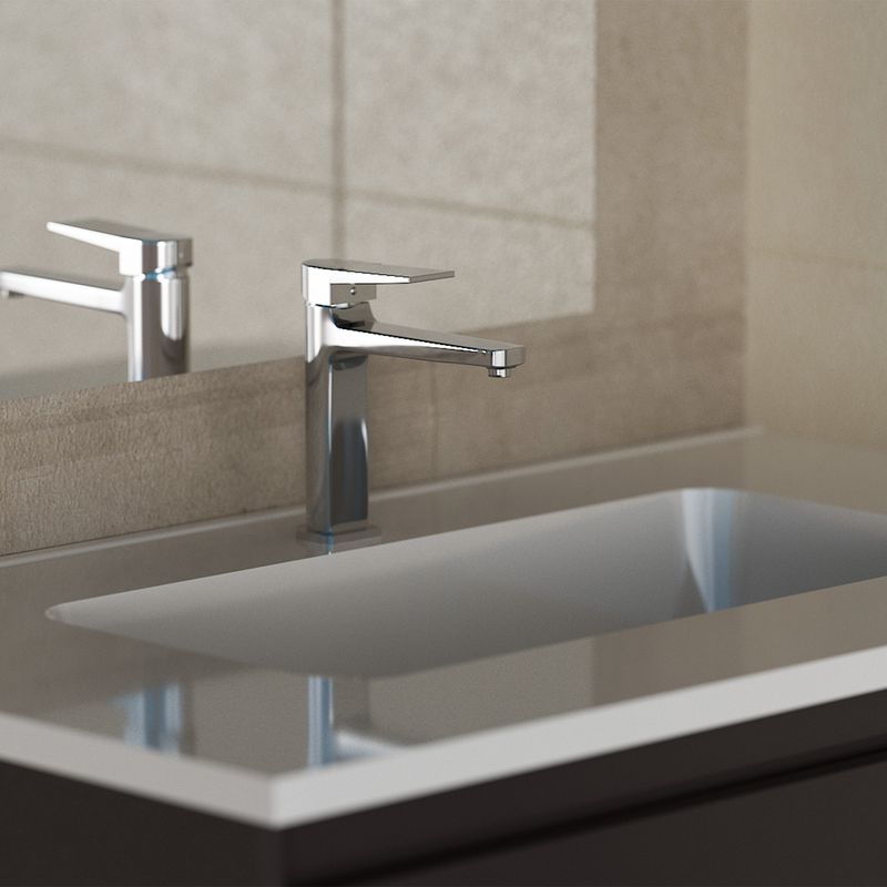 Baños-Griferia-Lavamanos-Luxor-Alta-20-cm-Coldstart-S-Desague-Cromo