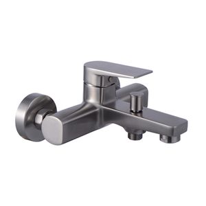 Grifería Ducha Tina Luxor Expuesta Brushed Nickel