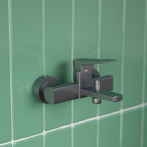 Grifería Ducha Tina Luxor Expuesta Brushed Nickel