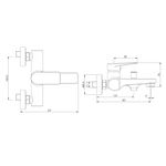 Baños-Griferia-Ducha-Tina-Luxor-Expuesta-Brushed-Nickel