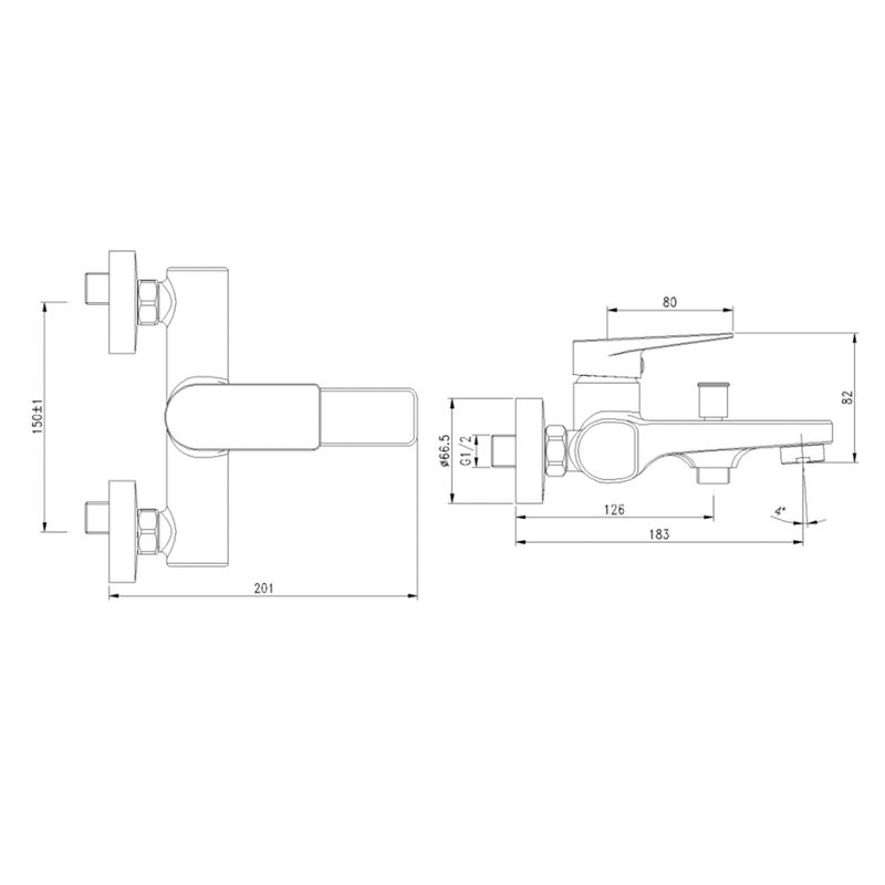 Baños-Griferia-Ducha-Tina-Luxor-Expuesta-Brushed-Nickel