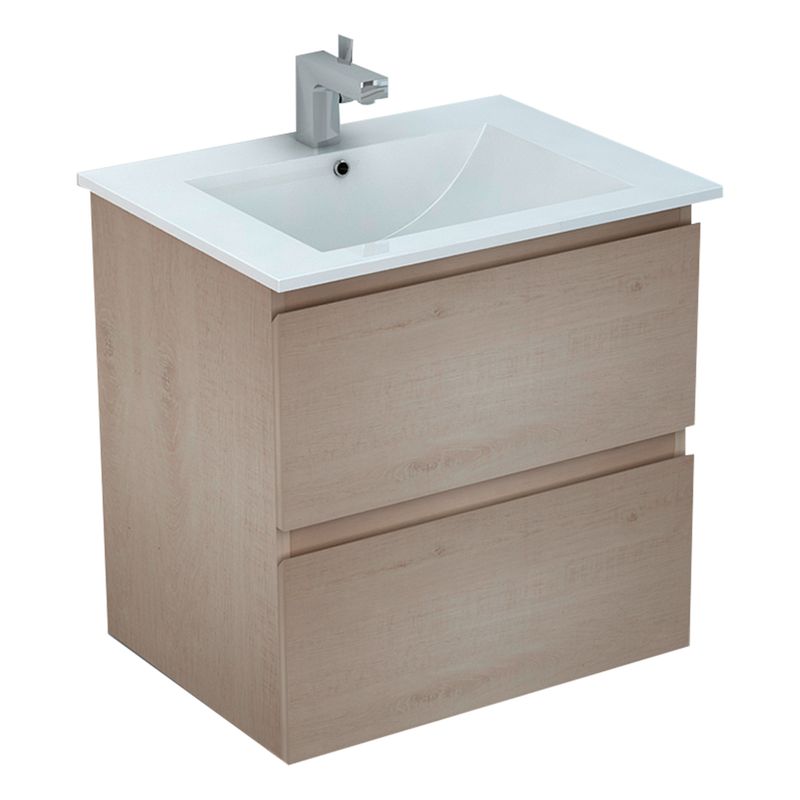 Baños-Mueble-de-Baño-Delfos-dos-Cajones-con-Lavamanos-Base-White-Oak-500-mm