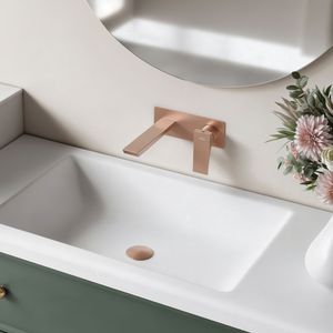 Grifería Lavamanos Kubika Muro 19 cm Coldstart Rose Gold