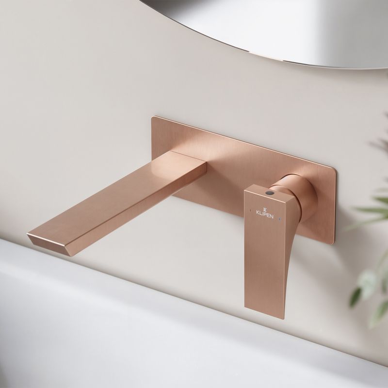 Baños-Griferia-Lavamanos-Kubika-Muro-19-cm-Coldstart-Rose-Gold
