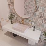 Baños-Lavamanos-Sorrento-Sobre-Cubierta-Rectangular-sin-Rebalse-Blanco-Rosado