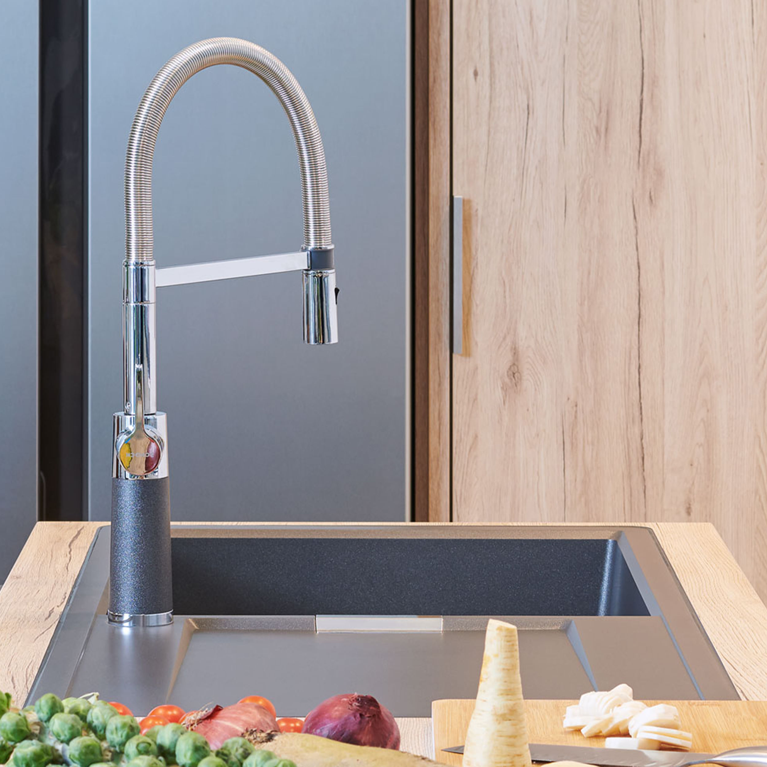 Griferia de Cocina Schock Sina Stainless | mK.cl