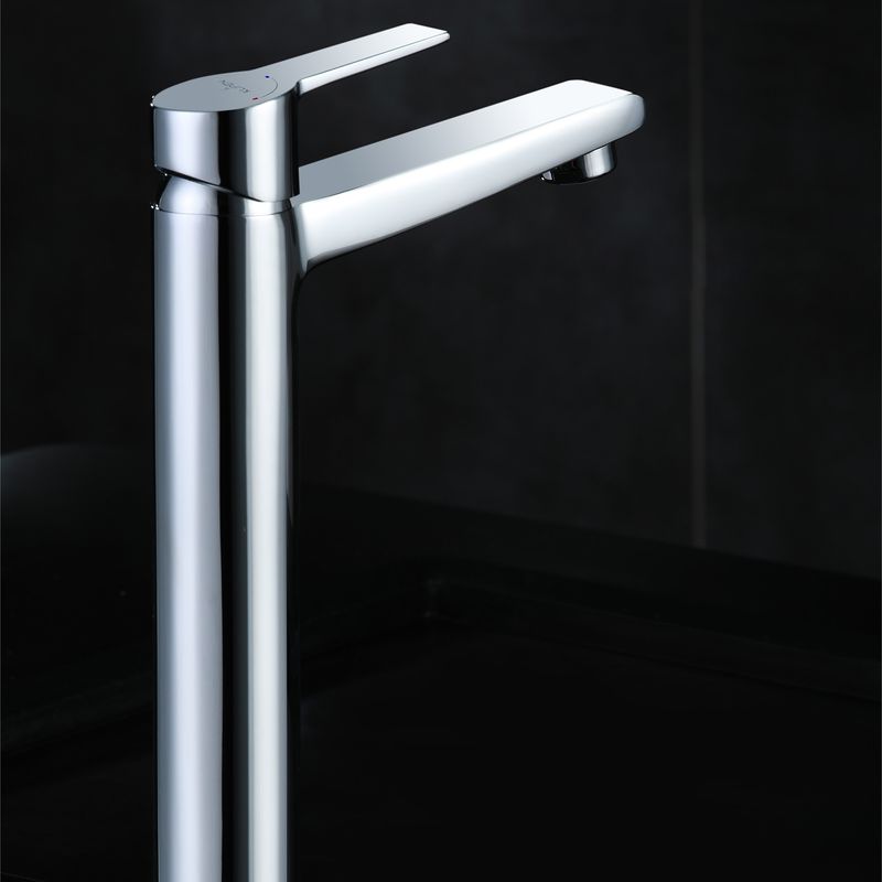 Baños-Griferia-Lavamanos-Life-Alta-22-cm-Coldstart-S-Desague-Cromo