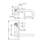 Baños-Griferia-Lavamanos-Oslo-Muro-16-cm-S-Desague-65131-19-45-66-Cromo