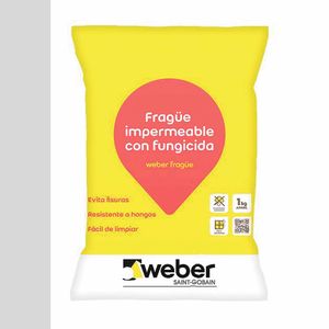 Fragüe Porcelanato y Cerámica Weber Grey 1 Kg