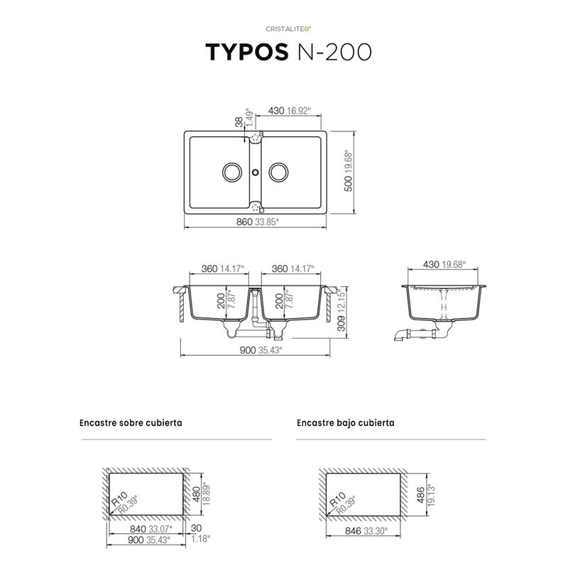 Cocina-Lavaplatos-Schock-Typos-N-200-Alpina