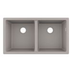 Cocina-Lavaplatos-Hansgrohe-2-Cubetas-con-Desague-y-Sifon-Graphiteblack-45x82-cm
