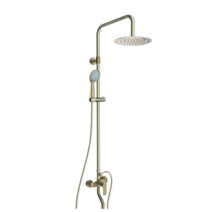 Columna Tina Urban Con Set Soporte Ducha Antique Bronze