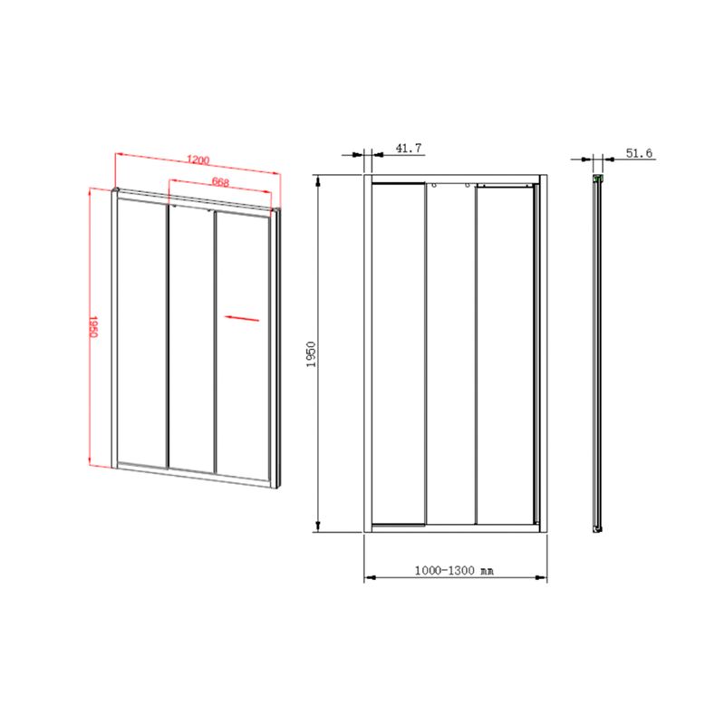 Baños-Mampara-Ducha-Atenea-Vidrio-Templado-Doble-Corredera-Izquierda-Fija-1300x1950mm-