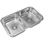 Cocina-Pack-Lavaplatos-Doble-C28-con-Griferia-Cocina-Brizo-Extraible-Cromo