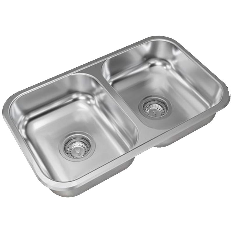 Cocina-Pack-Lavaplatos-Doble-C28-con-Griferia-Cocina-Brizo-Extraible-Cromo