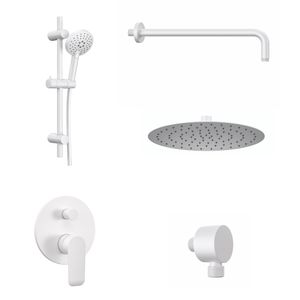 Pack Griferia y Set Barra Urban Blanco Mate