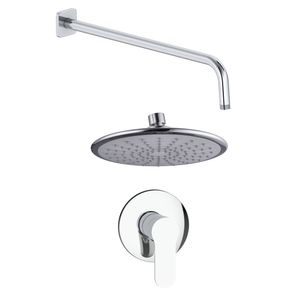 Pack Ducha Fija con Mezclador Cromo