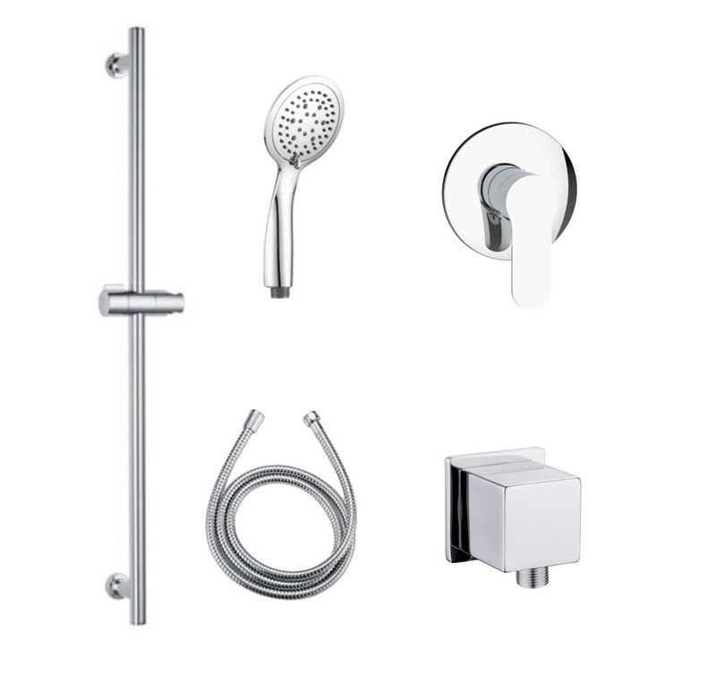 Baños-Pack-Barra-Ducha-con-Ducha-Fono-Flexible-y-Mezclador-Cromo