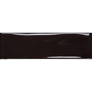Cerámica Muro Vivant Negro Brillante 7x24 cm