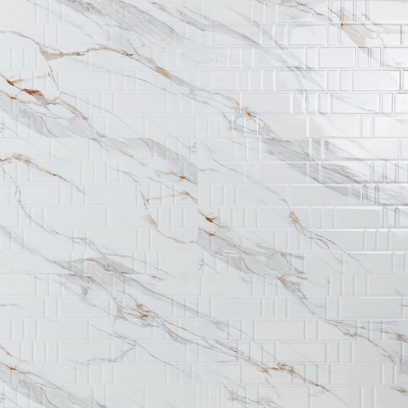 Pisos-y-Muros-Ceramica-Muro-Artic-Golden-Blanco--Beige-Brick-Brillante-30x90-cm