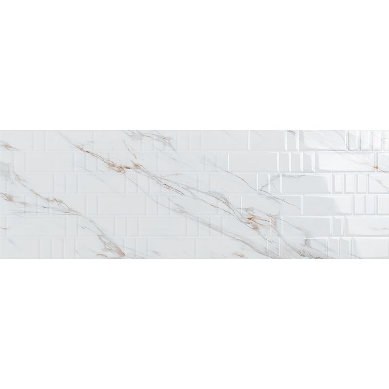 Pisos-y-Muros-Ceramica-Muro-Artic-Golden-Blanco--Beige-Brick-Brillante-30x90-cm