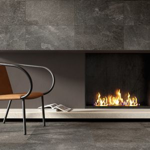 Porcelanato Kavastone Black Natural Mate Antideslizante 45x90 cm