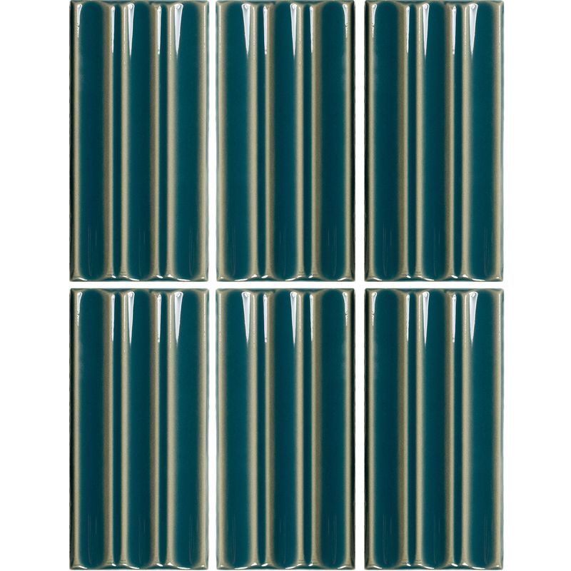 Pisos-y-Muros-Ceramica-Muro-Fayenza-Belt-Peacock-Blue-Brillante-6.2x12.5-cm