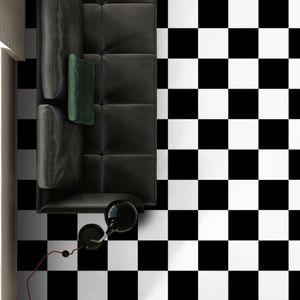 Porcelanato Chezz Black Negro Mate 25x25 cm