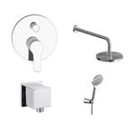 Baños-Pack-Ducha-Fija-con-Mezclador-y-Soporte-de-Ducha-Cromo