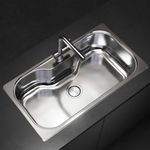 Cocina-Lavaplatos-Simple-Luxor-Si85A-Sobre-y-Bajo-Cubierta-con-Rebalse-