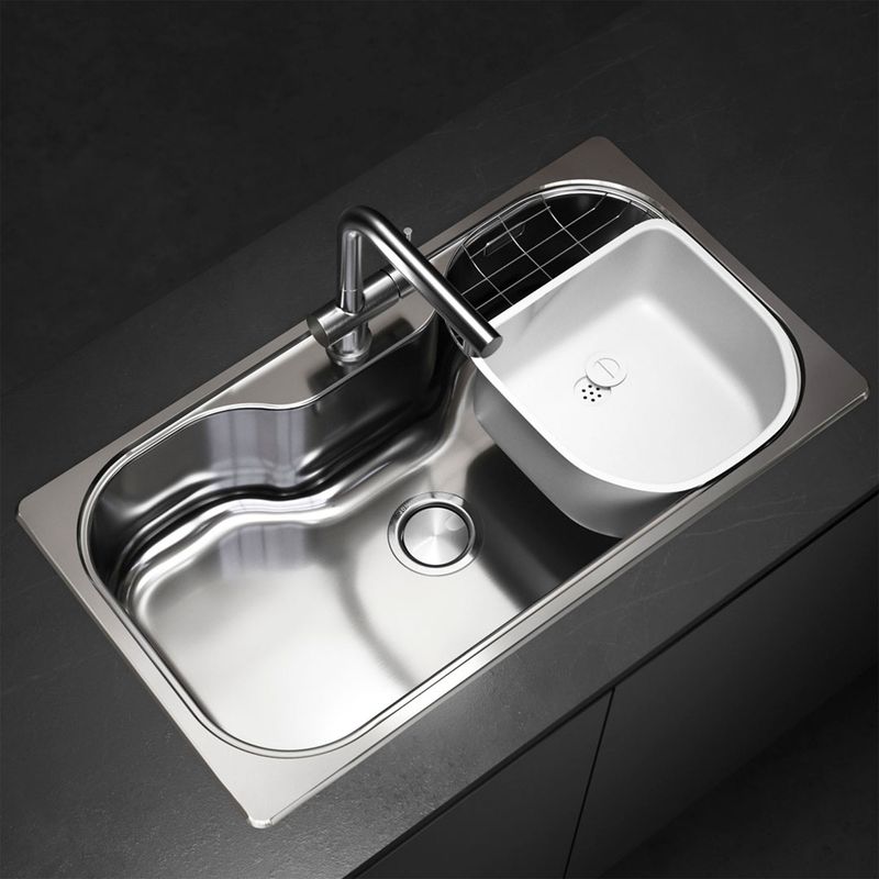 Cocina-Lavaplatos-Simple-Luxor-Si85A-Sobre-y-Bajo-Cubierta-con-Rebalse-