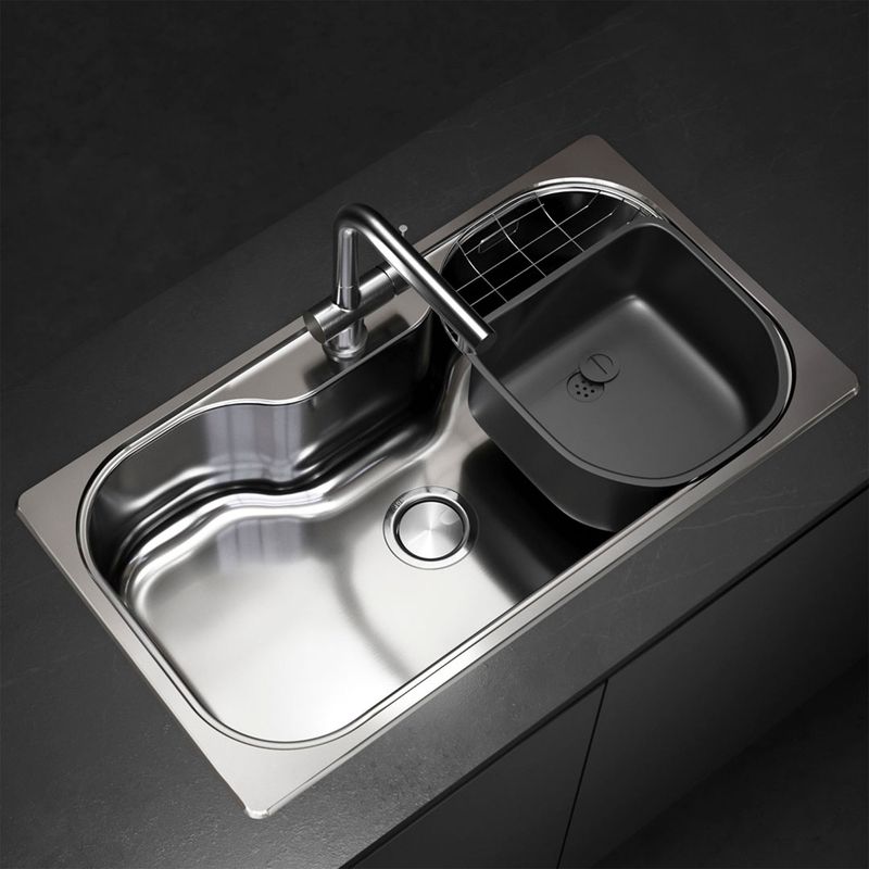 Cocina-Lavaplatos-Simple-Luxor-Si85A-Sobre-y-Bajo-Cubierta-con-Rebalse-