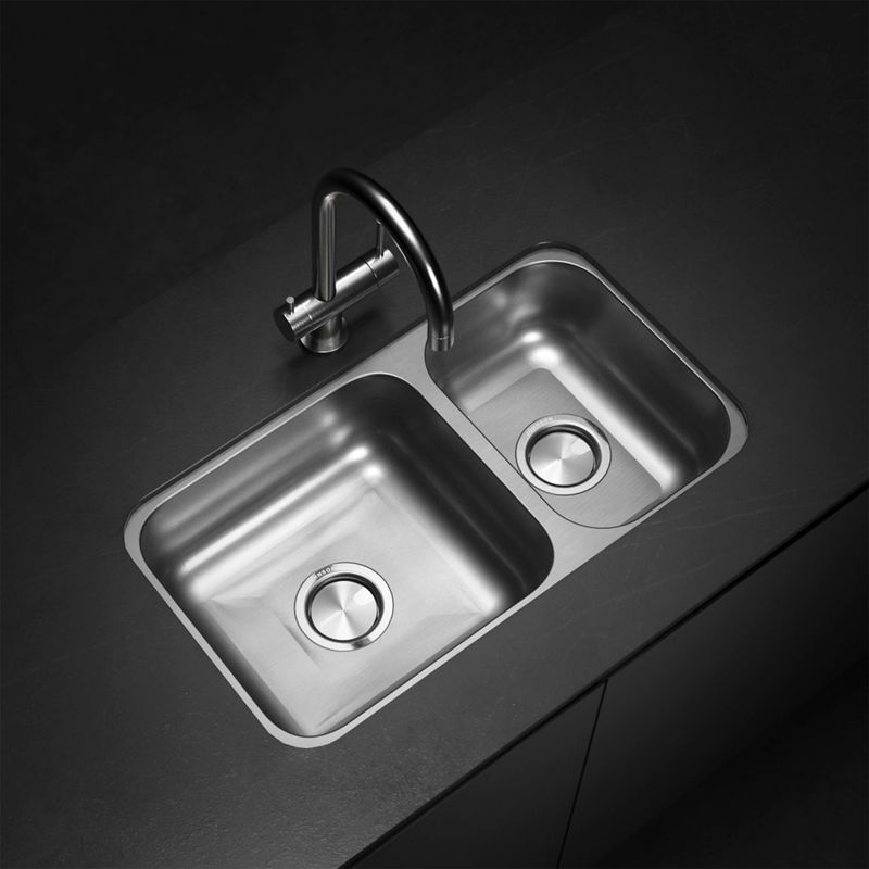 Cocina-Lavaplatos-Doble-R37-Rectangular-Bajo-Cubierta-con-Rebalse-Cromado