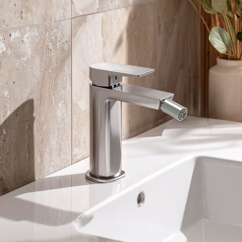 Baños-Griferia-Bide-Luxor-Coldstart-S-Desague-Brushed-Nickel