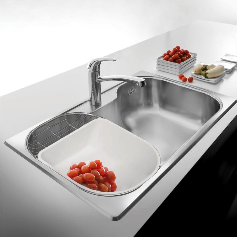 Cocina-Cubeta-de-Abs-Color-Blanco-Aro-de-Apoyo-Acero-Inoxidable.