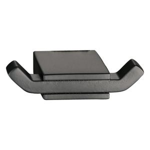 Percha Asis Doble Negro Mate