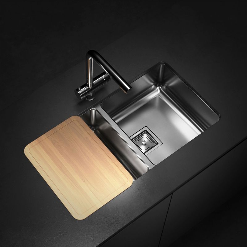 Cocina-Lavaplatos-Doble-Q76-Rectangular-Bajo-Cubierta-con-Rebalse-Cromado