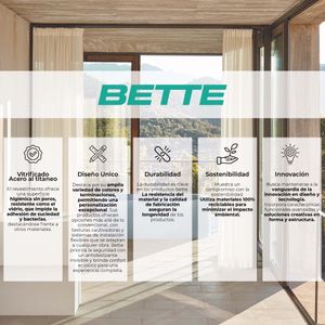 Desagüe BetteSolid Tapa azul satin Diam 90mm 415x120x48 mm